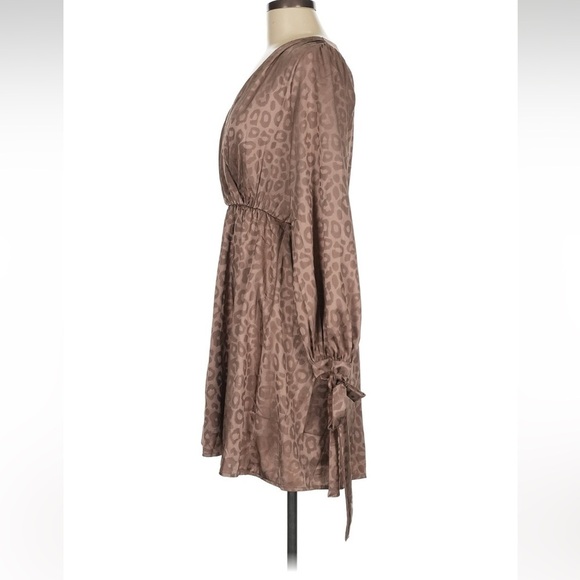 Boutique Peach Love Cheetah Leopard Animal Print Cocktail Dress New Without Tags - Picture 4 of 7